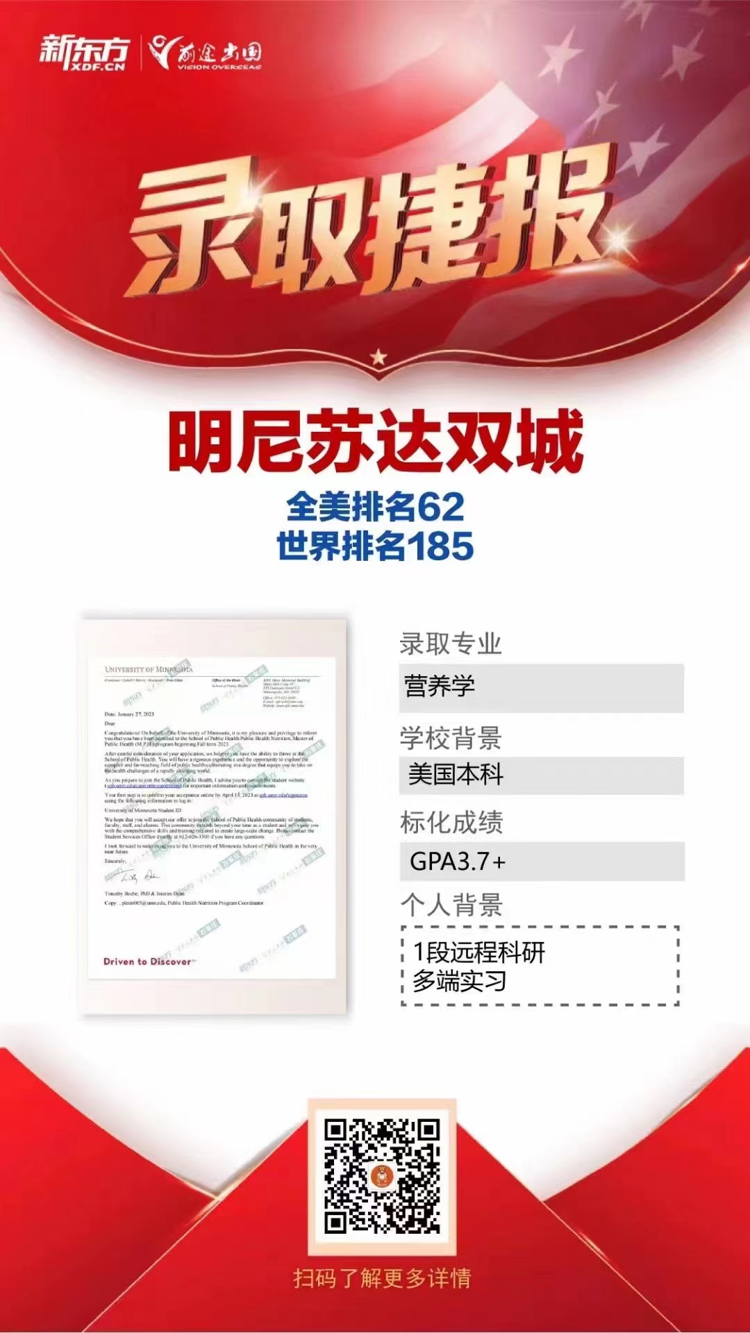 美研又来9枚Offer雨！哥伦比亚、纽约大学、明尼苏达双城等等等