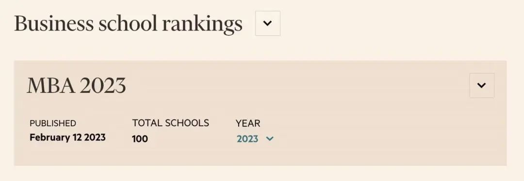 ãéç£
ã2023ãéèæ¶æ¥ãå
¨çMBAæè¡æ¦å
¬å¸ï¼ 2023《金融时报》全球MBA排行榜公布!