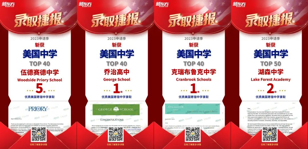 美国中学放榜！“藤校附中”等百余枚offer花落前途！