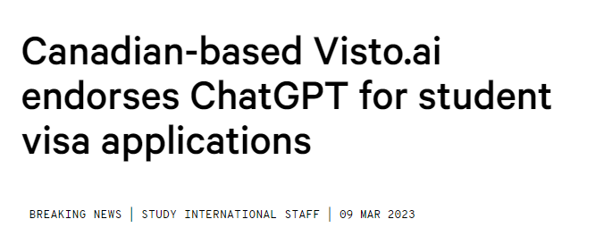 【聚焦】GPT-4横空出世，今后可以用它申请加拿大学习签证？