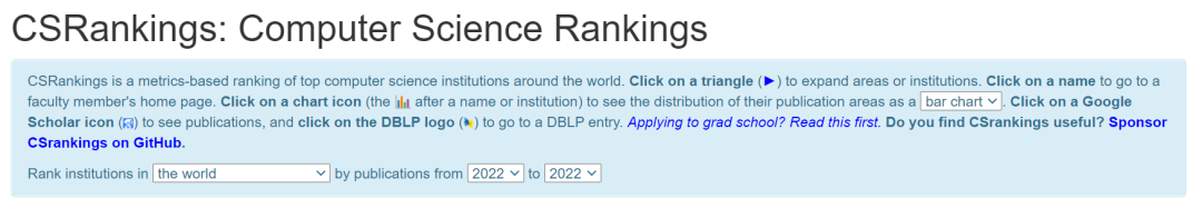 ãéç£
ã2023CS Rankingsæè¡åå¸ï¼CMUè¿ç»11å¹´ç»é¡¶ï¼ 2023CS Rankings排行发布!CMU连续11年登顶!