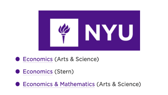 美国经济学专业竟然有这些分支可选？还有STEM专业？