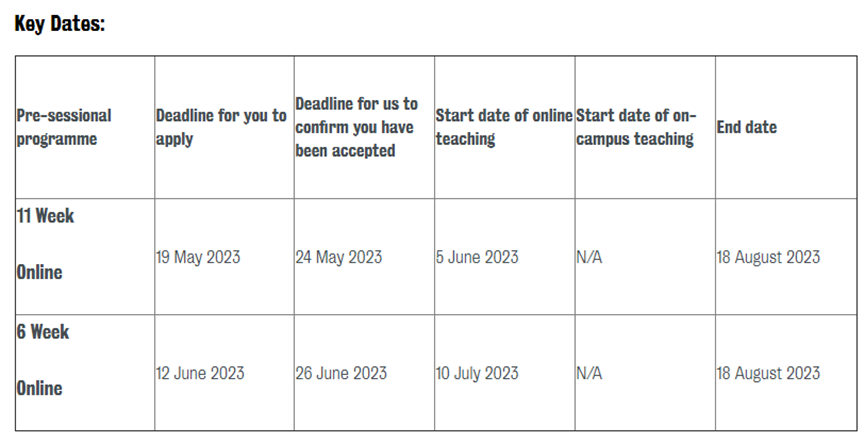 【语言班】英国大学2023语言课申请的DDL盘点! 【语言班】英国大学2023语言课申请的DDL盘点!