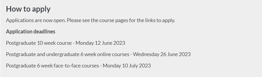 【语言班】英国大学2023语言课申请的DDL盘点! 【语言班】英国大学2023语言课申请的DDL盘点!