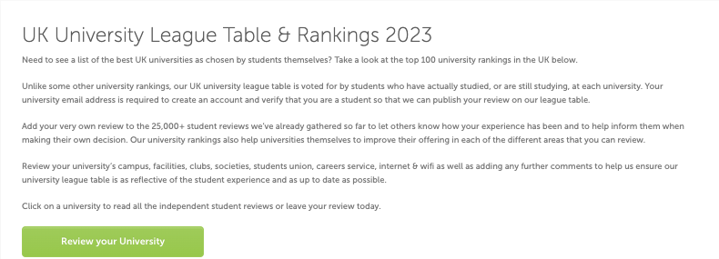 【聚焦】2023年英国大学排行榜新鲜出炉! 2023年英国大学排行榜新鲜出炉!
