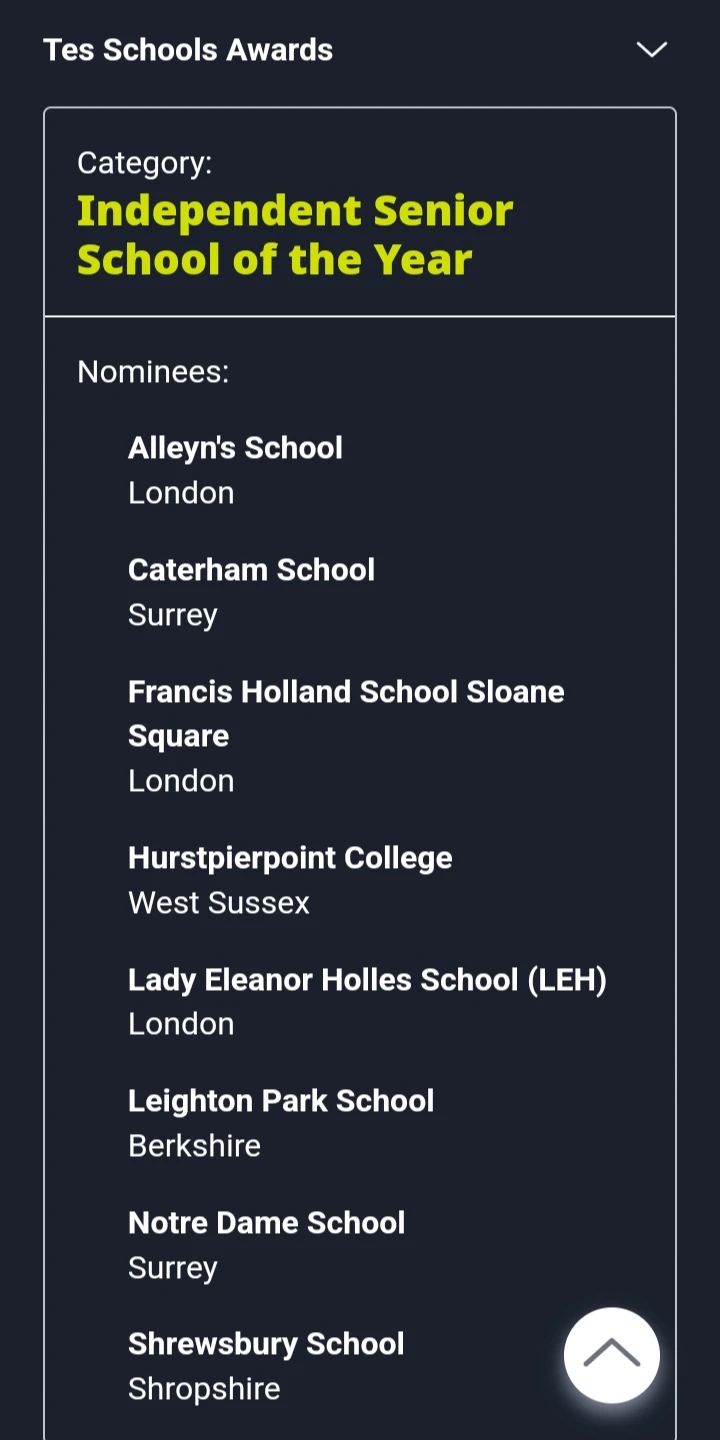 【聚焦】Tes Schools Awards 2023公布获奖名单! 【聚焦】Tes Schools Awards 2023公布获奖名单!