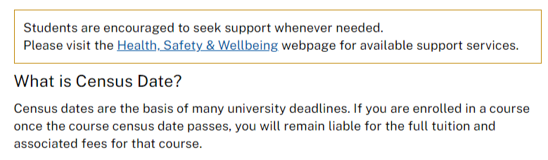 【选课】澳洲大学的Census Date一定要了解! 【选课】澳洲大学的Census Date一定要了解!
