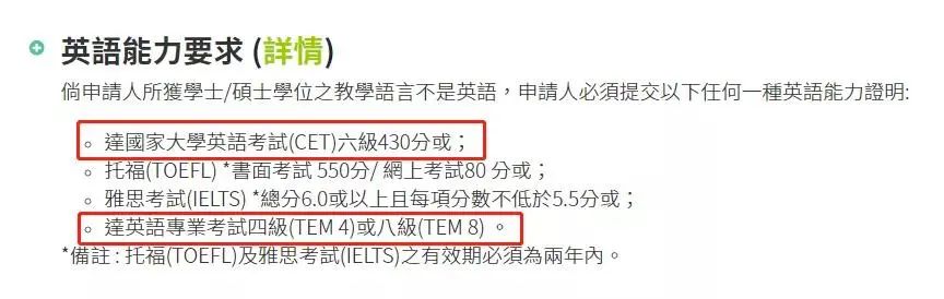 【盘点】可以接受四六级成绩的留学院校!