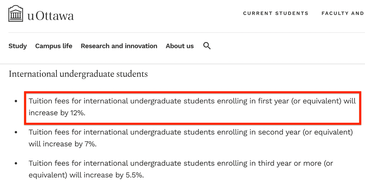 【留学新闻】听说卡大、渥大的留学生学费又涨了?