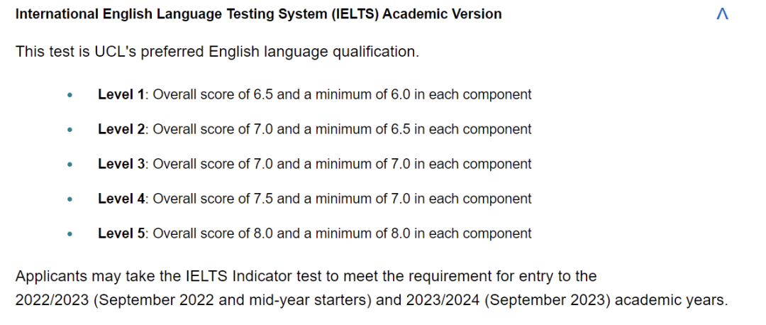 这些英国大学授权专业要求的语言成绩