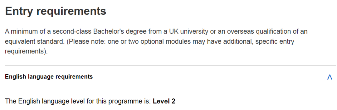 这些英国大学授权专业要求的语言成绩