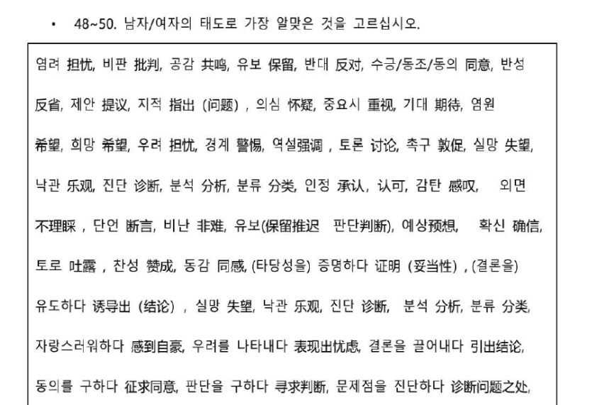 TOPIK考试攻略 | 听力常见口语、语法及词汇