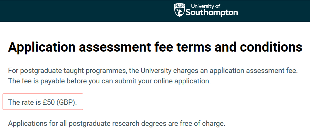 【留学费用】24fall英国QS100大学申请费汇总 中