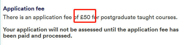 24fall英国QS100大学申请费汇总