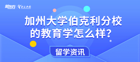 加州大学伯克利分校的教育学怎么样？泰晤士排名 第一！