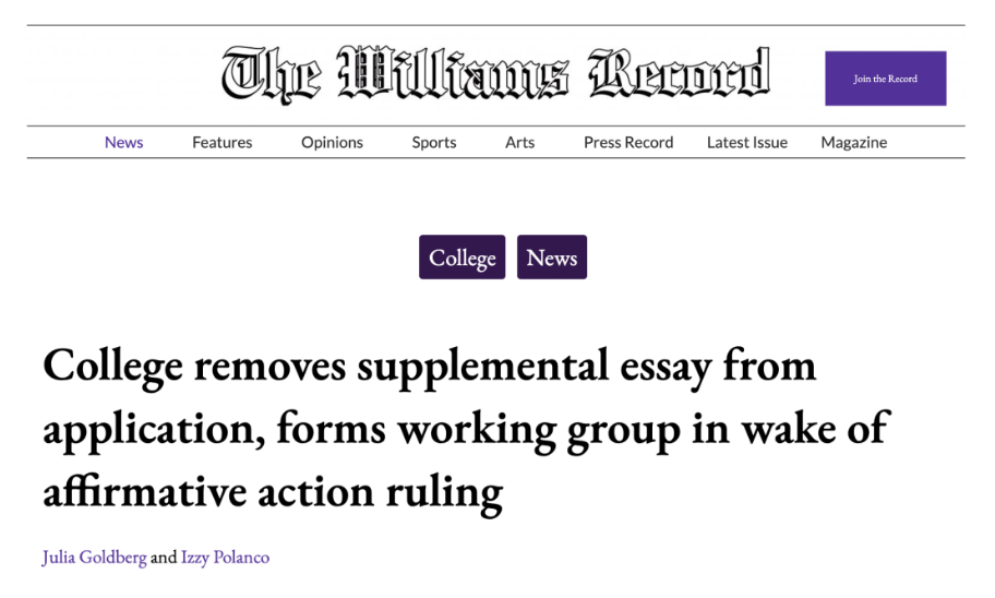 【官宣】美国<strong>威廉姆斯学院</strong>决定取消补充essay! 【官宣】美国威廉姆斯学院决定取消补充essay!