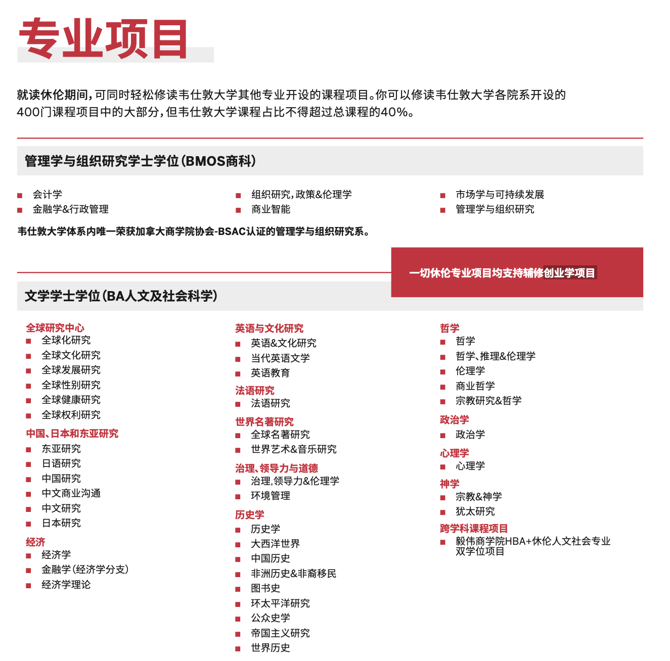 加拿大韦仕敦大学休伦大学学院怎么样？