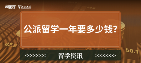 公派留学一年要多少钱？