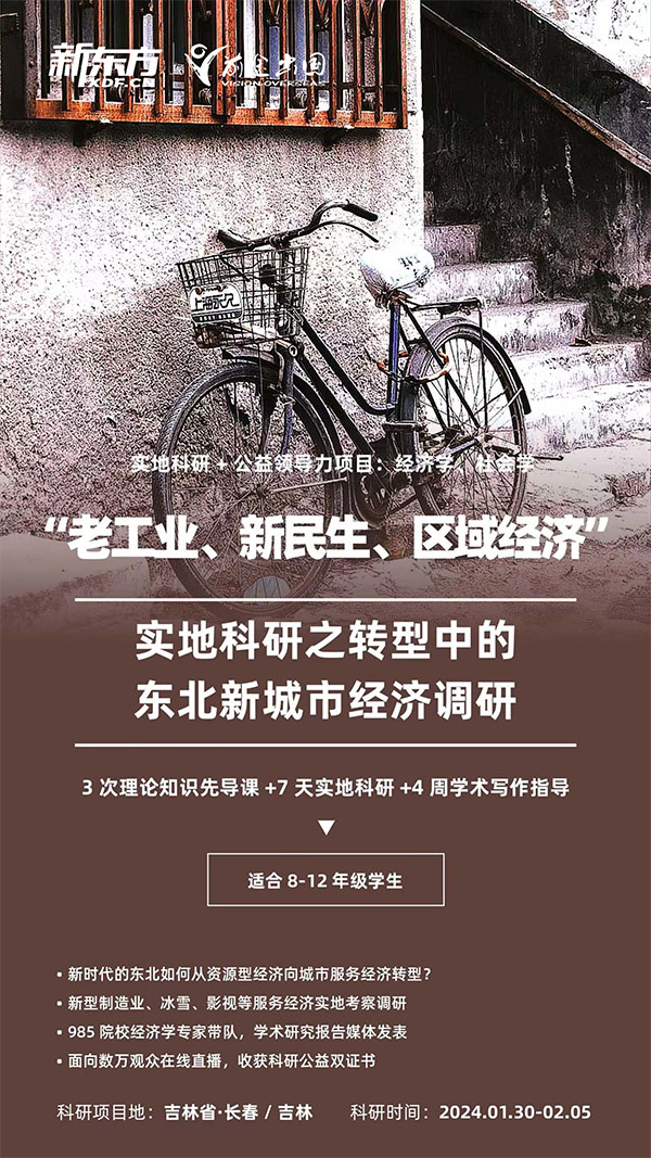 【背景提升项目】实地科研 +公益领导力项目: 经济学、社会