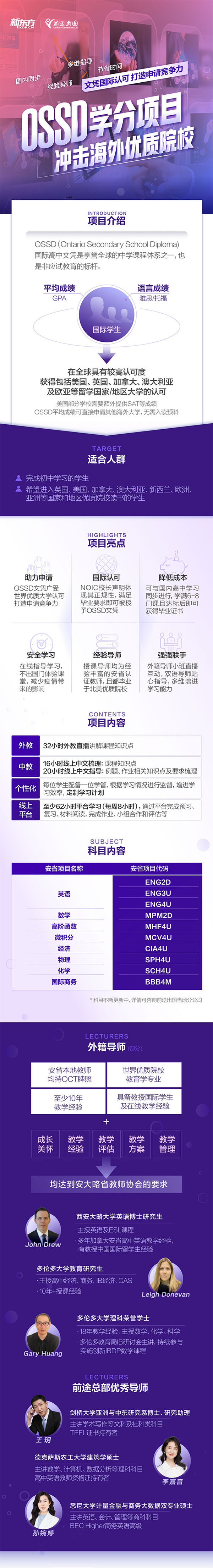 【留学指南】OSSD学分项目冲击海外优质院校