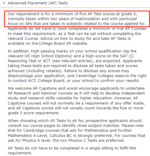 【留学申请】英国G5对AP成绩有什么要求? 英国G5对AP成绩有什么要求?
