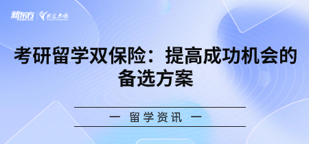 考研留学双保险：提高成功机会的备选方案