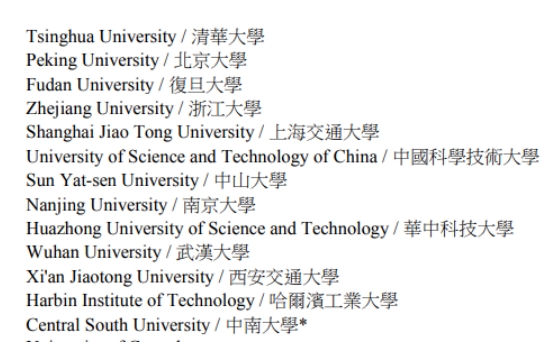 香港高才通计划认可名单公布！