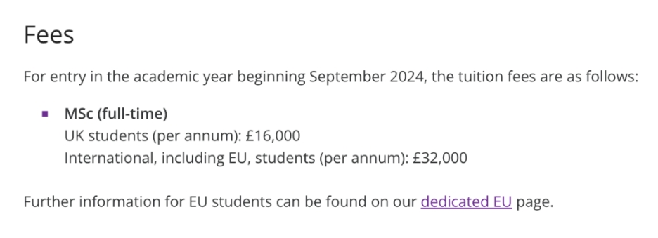 英国数据科学专业学费多少？一年3万镑？