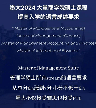 注意啦，墨大热门硕士申请重要更新！