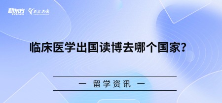 临床医学出国读博去哪个国家？