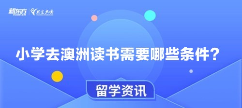 小学去澳洲读书需要哪些条件？