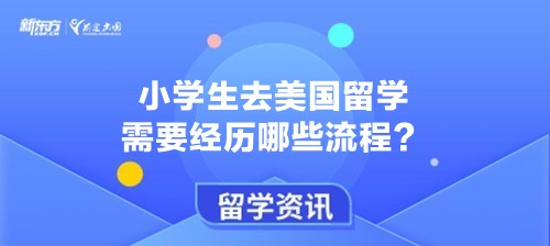小学生去美国留学需要经历哪些流程？