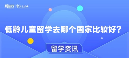 低龄儿童留学去哪个国家比较好？