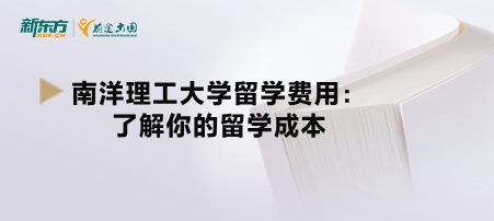 南洋理工大学留学费用：了解你的留学成本