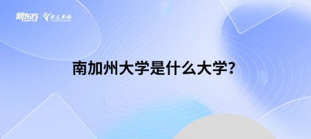 南加州大学是什么大学？