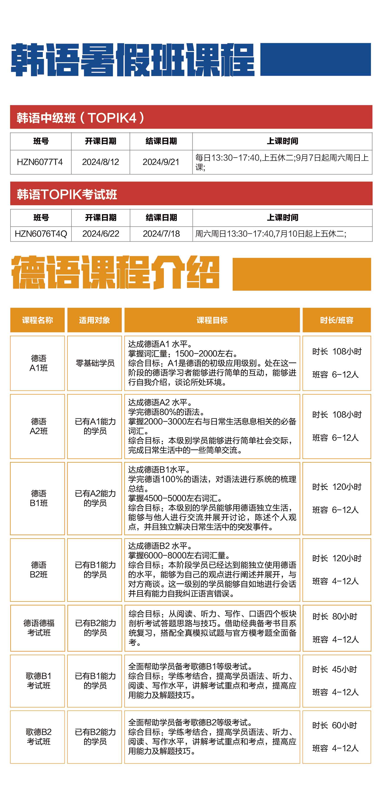 2024新东方小语种暑假班更新上线啦！