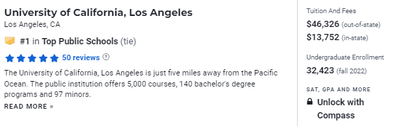 2024USNews全美公立大学榜单：UCB与UCLA并列夺冠！
