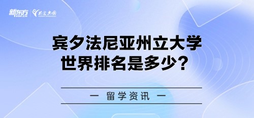 宾夕法尼亚州立大学世界排名是多少？