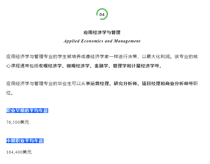【美国】U.S.News五大高薪本科专业大盘点