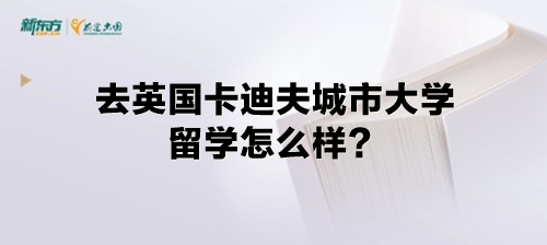 去英国卡迪夫城市大学留学怎么样？