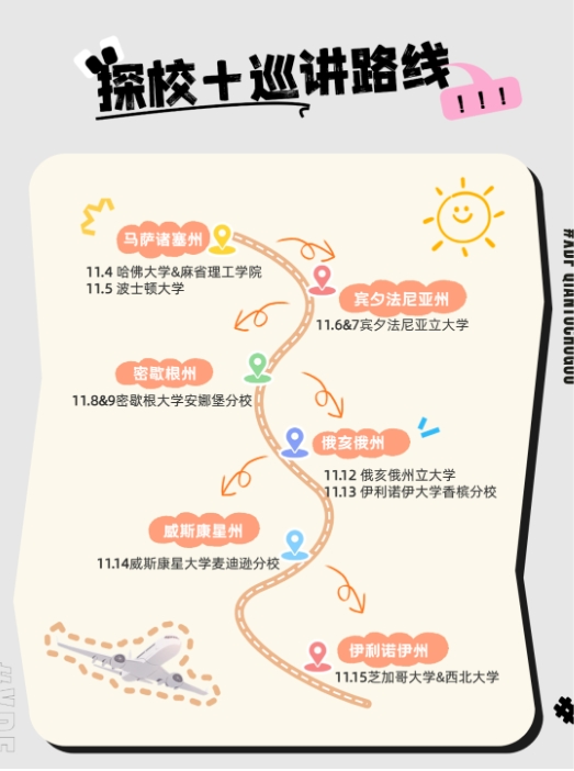 【美国】新东方五大湖探校之旅明日开启