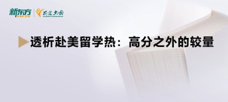 透析赴美留学热：高分之外的较量