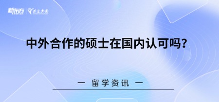 中外合作的硕士在国内认可吗?