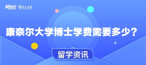 康奈尔大学博士学费需要多少？