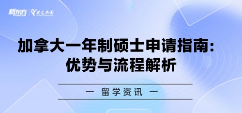 加拿大一年制硕士申请指南：优势与流程解析