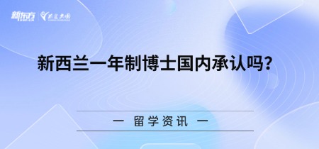 新西兰一年制博士国内承认吗?