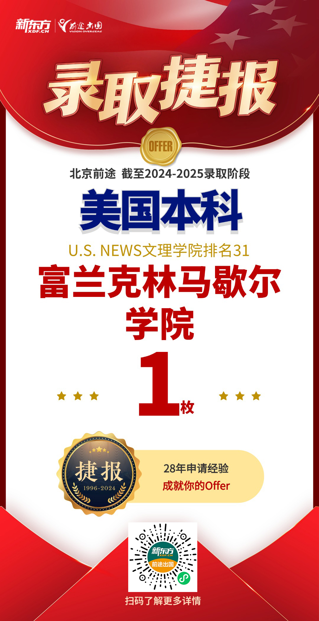 【捷报】北京美本团队累计斩获Top50录取共478枚！