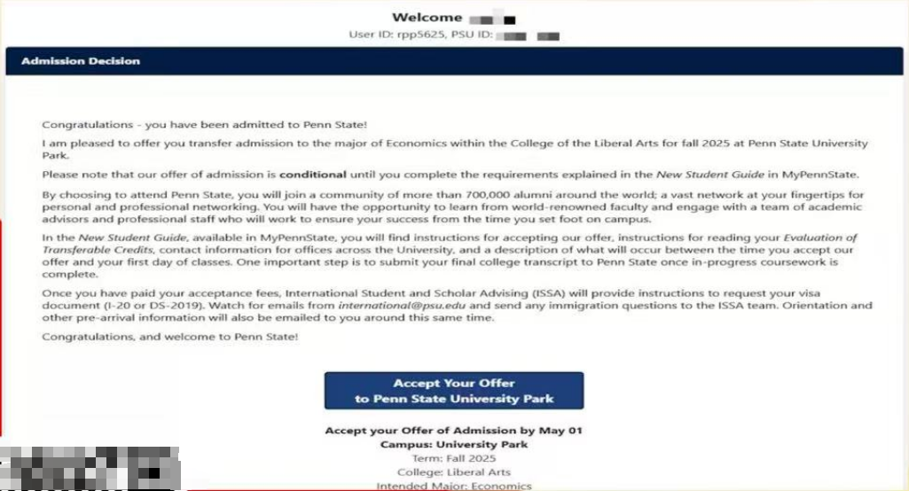 【捷报】美国加州大学培养计划近期录取捷报！