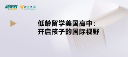低龄留学美国高中:开启孩子的国际视野