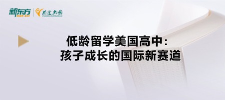 低龄留学美国高中：孩子成长的国际新赛道